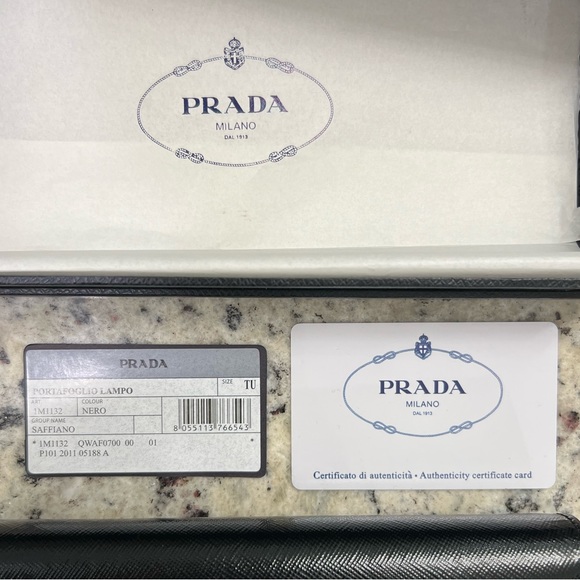 Prada Saffiano Leather Wallet | black - Picture 8 of 14